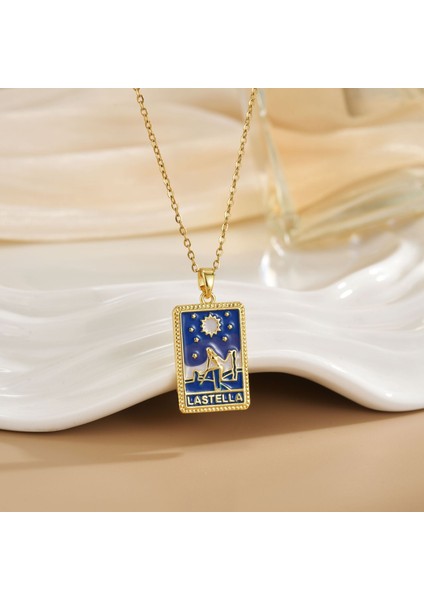 Yeni Özel Titanyum Çelik Köprücük Kemiği Zinciri Geometrik Tasarım Kolye Kadın Kolye Işık Lüks Niş Yüksek Kaliteli Aksesuarlar (Yurt Dışından)