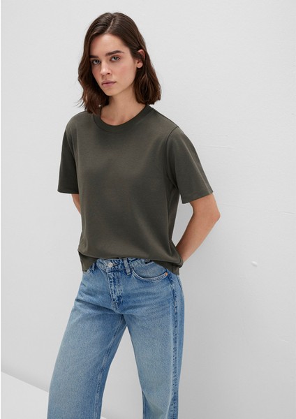 Haki Basic Interlok Tişört 1613820-71553