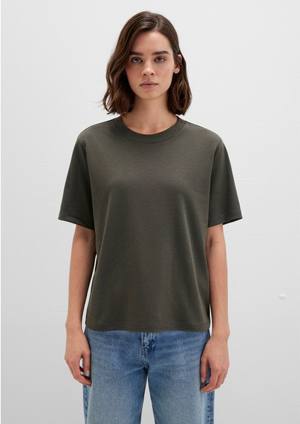 Haki Basic Interlok Tişört 1613820-71553 fırsatları