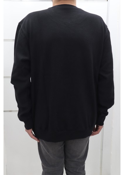 Fistan Store Erkek Düz Spor Kesim Rahat Kalıp Bisiklet Yaka Battal Kışlık Selanik Kumaşlı Kazak fiyatları