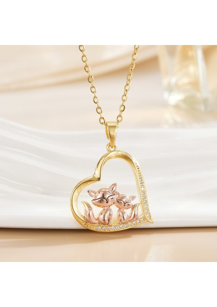 Yeni Avrupa ve Amerika Birleşik Devletleri Moda Lüks Niş Mücevher Deniz Dünyası Kolye Bakır Kaplama 18K Kolye Titanyum Çelik Köprücük Kemiği Zinciri (Yurt Dışından)