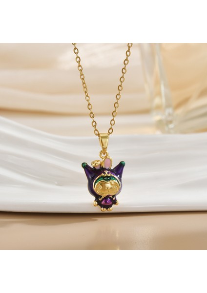 Yeni Bakır Kaplama Mikro-Set Zirkon Metin Tasarımı Moda Basit ve Çok Yönlü Kolye Ucu Kolye (Yurt Dışından)