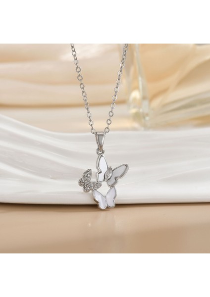 Yeni Titanyum Çelik Premium Niş Tasarım Kolye Duygusu Gelgit Modası Basit Mizaç Rengini Kaybetmez Köprücük Kemiği Zinciri (Yurt Dışından)