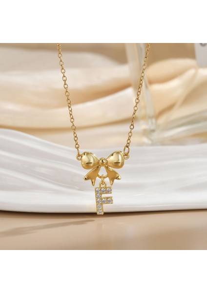 Yeni Bakır Kaplama Mikro-Set Zirkon Metin Tasarımı Moda Basit ve Çok Yönlü Kolye Ucu Kolye (Yurt Dışından)