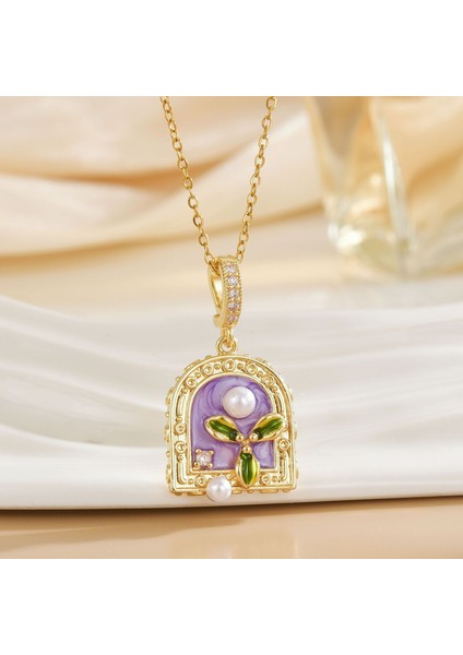 Yeni Özel Titanyum Çelik Köprücük Kemiği Zinciri Geometrik Tasarım Kolye Kadın Kolye Işık Lüks Niş Yüksek Kaliteli Aksesuarlar (Yurt Dışından)