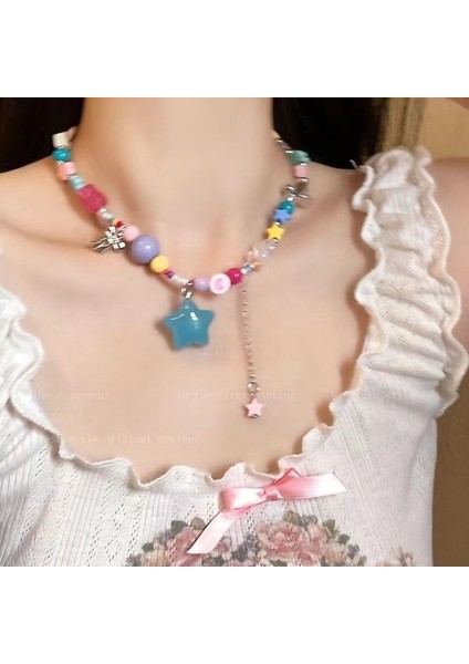 Yeni Ekleme Japonya ve Güney Kore Kolye Tasarım Duygusu Gelişmiş Hafif Lüks Niş Köprücük Kemiği Zinciri, Kadın Kolye (Yurt Dışından)