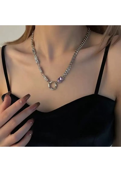 Yeni Kolye Niş Tasarım Birinci Sınıf Mizaç Duygusu Basit Köprücük Kemiği Zinciri Çok Yönlü Basit Hafif Lüks Kolye (Yurt Dışından)