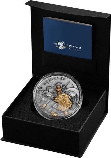 AgaKulche Achilles Altın Kaplama Gümüş Sikke Coin modelleri
