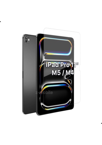 iPad Pro 11" M5 2025/M4 2024 Uyumlu Ekran Koruyucu Temperli Cam iPad Pro 11 Ekran Koruyucu