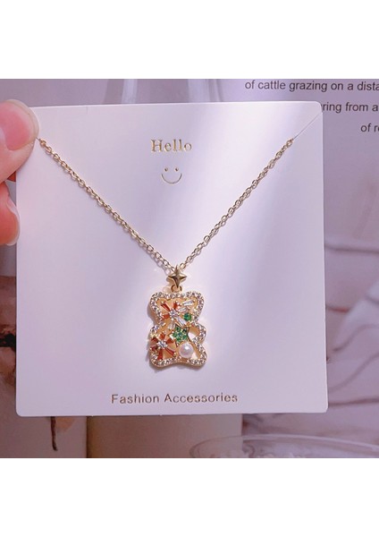 Yeni Avrupa ve Amerika Birleşik Devletleri Noel Serisi Kolye Kadın Basit Yeni Iş Tatil Elemanları Mikro-Kabuklu Yağ Damlası Kolye (Yurt Dışından)