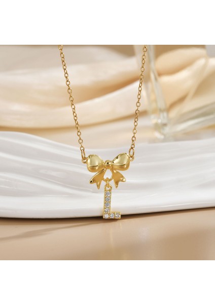 Yeni Bakır Kaplama Mikro-Set Zirkon Metin Tasarımı Moda Basit ve Çok Yönlü Kolye Ucu Kolye (Yurt Dışından)