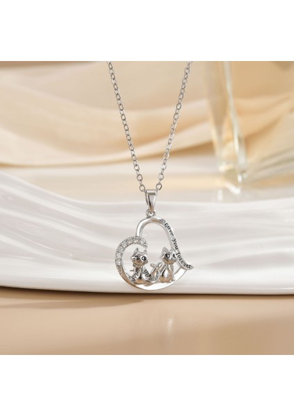 Yeni Avrupa ve Amerika Birleşik Devletleri Moda Lüks Niş Mücevher Deniz Dünyası Kolye Bakır Kaplama 18K Kolye Titanyum Çelik Köprücük Kemiği Zinciri (Yurt Dışından)