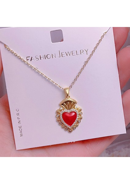 Yeni Avrupa ve Amerika Birleşik Devletleri Noel Serisi Kolye Kadın Basit Yeni Iş Tatil Elemanları Mikro-Kabuklu Yağ Damlası Kolye (Yurt Dışından)