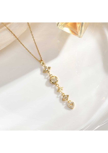 Yeni Kıdemli Işık Duygusu Lüks Titanyum Çelik Kolye Kadın Niş Tasarım Baharatlı Kız Inci Köprücük Kemiği Zinciri Moda Yüz Aksesuarları ile (Yurt Dışından)