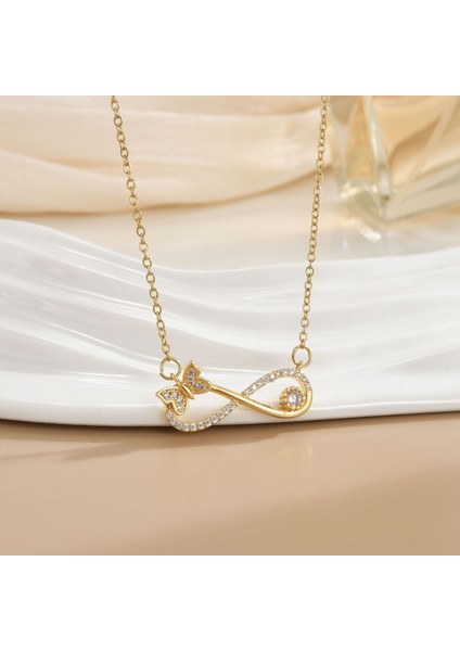 Yeni Kıdemli Işık Duygusu Lüks Titanyum Çelik Kolye Kadın Niş Tasarım Baharatlı Kız Inci Köprücük Kemiği Zinciri Moda Yüz Aksesuarları ile (Yurt Dışından)