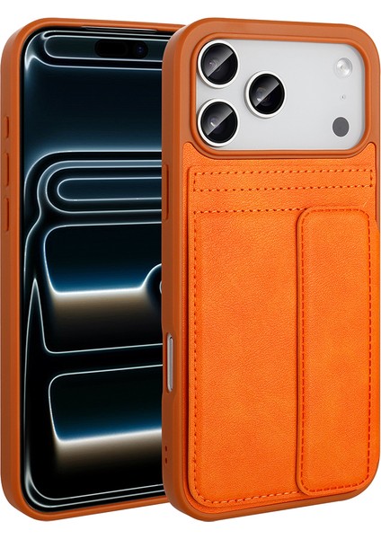 Apple iPhone 17 Pro Max Uyumlu Hafif ve Ince Tasarımlı Cüzdanlı Kapak