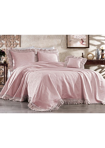 Dante Çift Kişilik Yatak Örtüsü Pudra