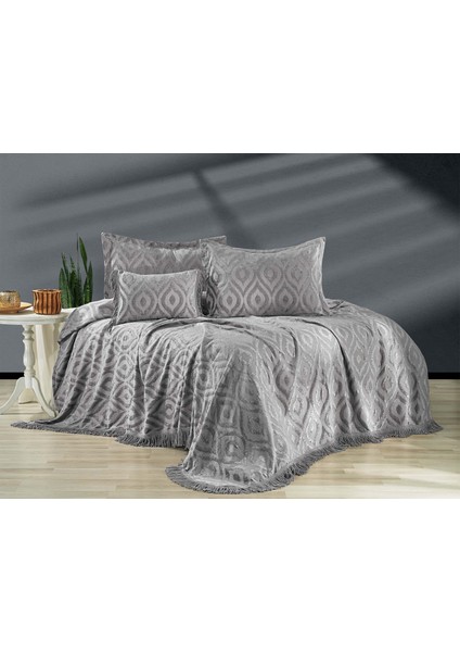 Marno Çift Kişilik Yatak Örtüsü Gri