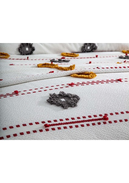 Perissa Çift Kişilik Yatak Örtüsü Seti Renkli fiyatları