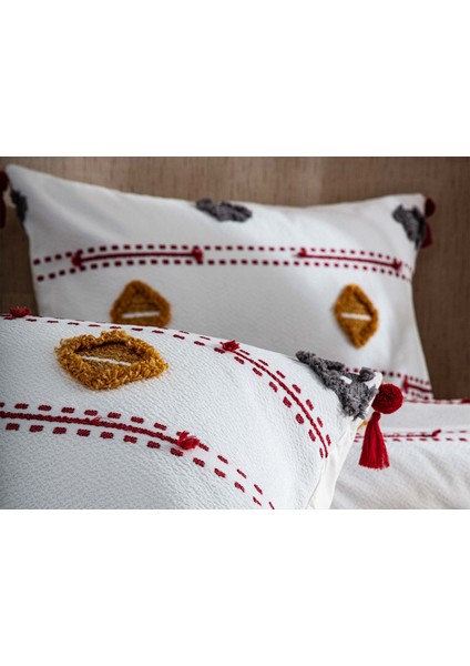 Perissa Çift Kişilik Yatak Örtüsü Seti Renkli modelleri