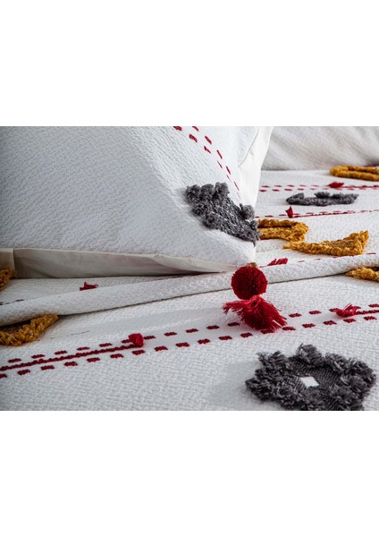 Perissa Çift Kişilik Yatak Örtüsü Seti Renkli fırsatları