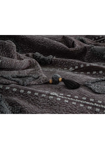 Perissa Çift Kişilik Yatak Örtüsü Seti Antrasit modelleri