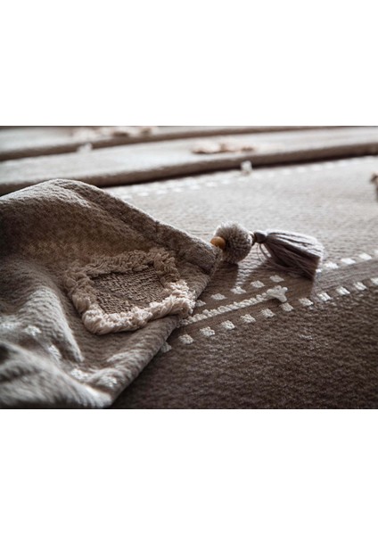 Perissa Çift Kişilik Yatak Örtüsü Seti Cappuccino fiyatları