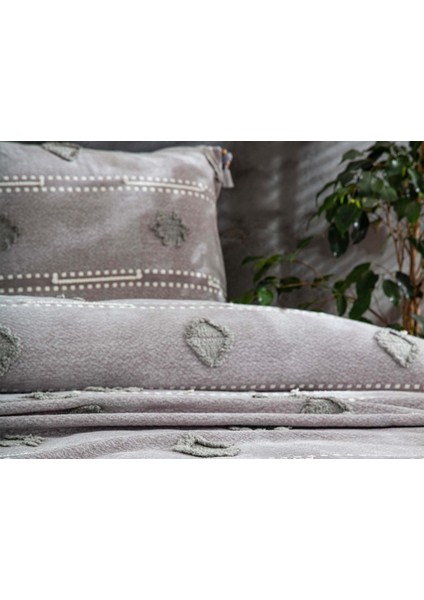 Perissa Çift Kişilik Yatak Örtüsü Seti Gri fiyatları