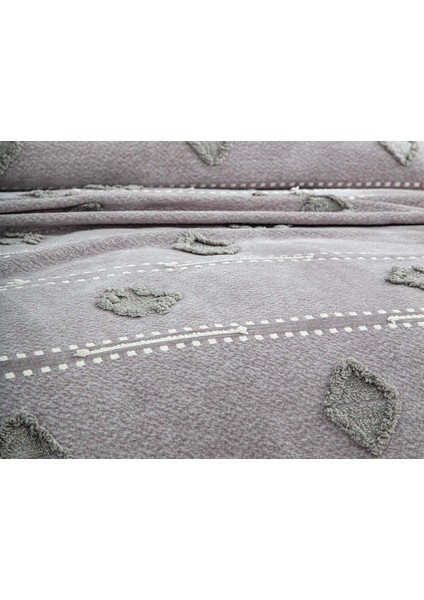 Perissa Çift Kişilik Yatak Örtüsü Seti Gri modelleri