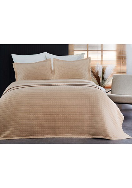 Scala Tek Kişilik Yatak Örtüsü Cappuccino