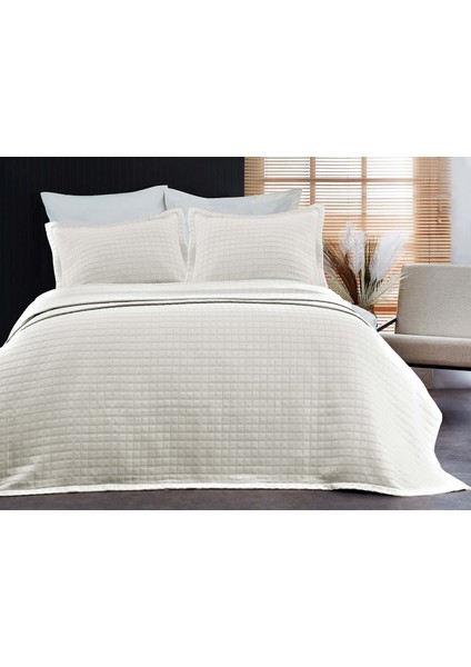 Scala Çift Kişilik Yatak Örtüsü Krem