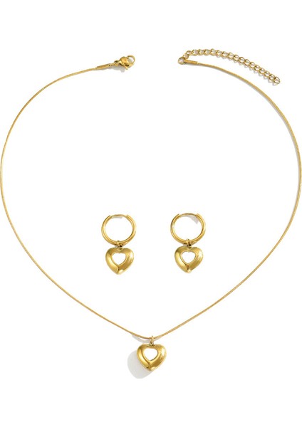 YUANYING-70273 Altın Aşk Kolye Takı Seti (Yurt Dışından)