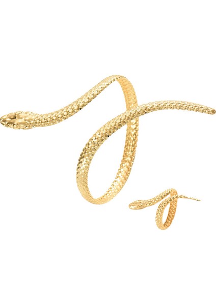 YUANYING-7705 Altın Yılan Takı Seti (Yurt Dışından)