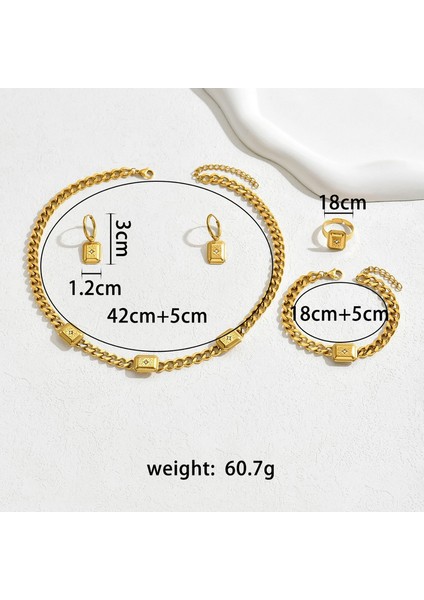 YUANYING-5141 Altın Kakma Zirkon Taşlı Takı Seti (Yurt Dışından) modelleri