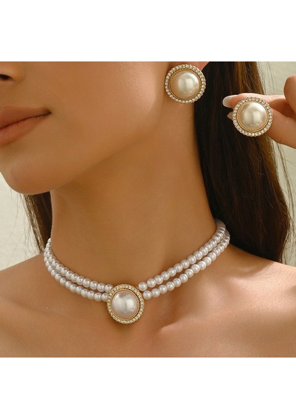 YUANYING-5731 Çift Katmanlı Inci Takı Seti (Yurt Dışından) fiyatları