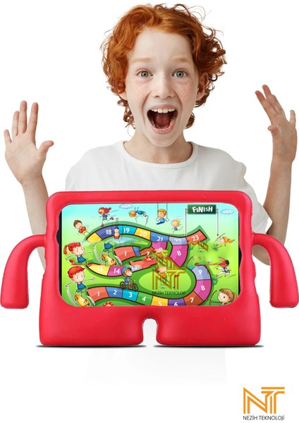 Xioami Mi Pad 5 / Mi Pad 6 11 Inç Uyumlu Çocuklar Için Standlı Silikon Kılıf