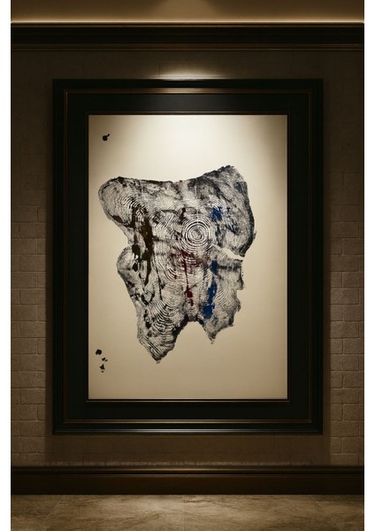 Ağaç Yaş Halkası Baskı Çalışması Poster Tablo Resim Sanat Wood Art