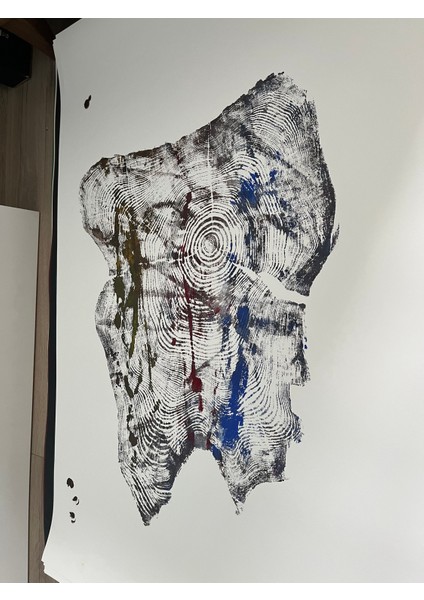 Ağaç Yaş Halkası Baskı Çalışması Poster Tablo Resim Sanat Wood Art fırsatları