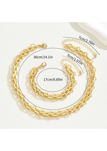 YUANYING-0050 Altın Sade Takı Seti (Yurt Dışından) modelleri