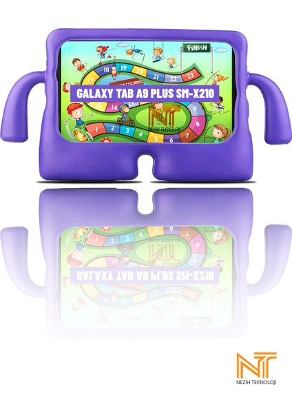 Samsung Galaxy Tab A9 Plus SM-X210 Uyumlu Çocuklar Için Standlı Silikon Kılıf modelleri