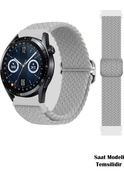 Huawei Watch Gt / Gt2 / Gt3 Elegant 42MM Uyumlu Tokalı Örgü Kordon