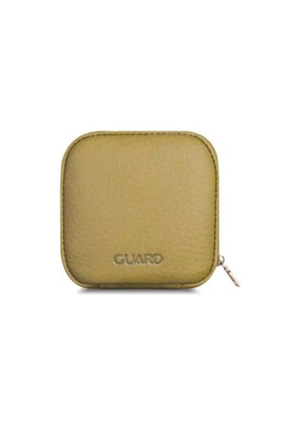 Guard Yeşil Fermuarlı Deri Mini Aksesuar Çantası