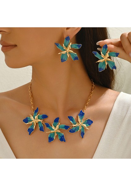 YUANYING-5740 Altın Avrupa ve Amerikan Tarzı Çiçek Takı Seti (Yurt Dışından) fiyatları