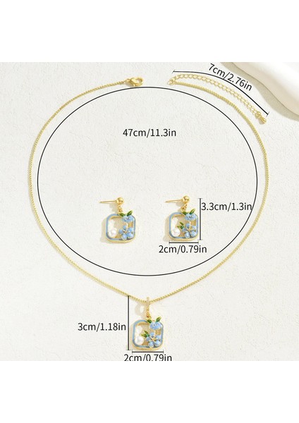 YUANYING-5558 Altın Çiçek Desenli Takı Seti (Yurt Dışından) modelleri