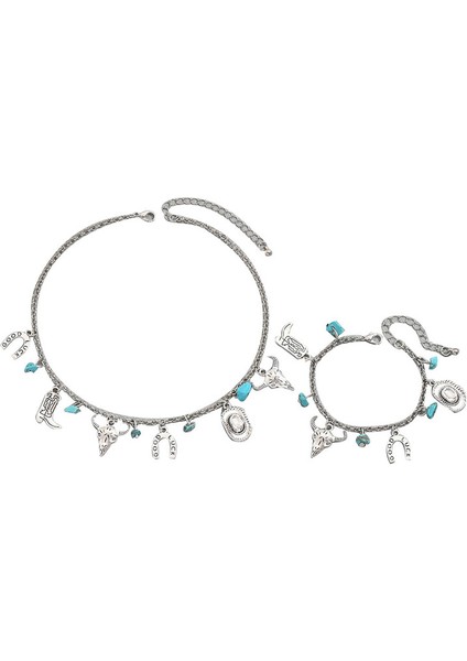 YUANYING-5433 Gümüş Sade Çok Parçalı Takı Seti (Yurt Dışından)