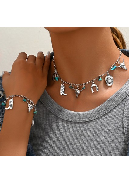 YUANYING-5433 Gümüş Sade Çok Parçalı Takı Seti (Yurt Dışından) fiyatları