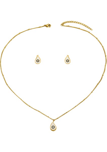 YUANYING-4946 Altın Sade Takı Seti (Yurt Dışından)