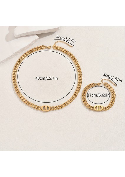 YUANYING-5528 Altın Işık Lüks Hip-Hop Tarzı Takı Seti (Yurt Dışından) modelleri