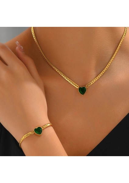 YUANYING-4770 Altın Işlemeli Yapay Taşlı Takı Seti (Yurt Dışından) fiyatları