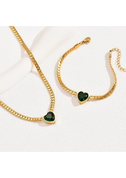 YUANYING-4770 Altın Işlemeli Yapay Taşlı Takı Seti (Yurt Dışından) modelleri